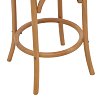 Σκαμπό μπαρ Thonet pakoworld φυσικό ξύλο οξιάς-έδρα φυσικό rattan 41x50x105εκ 263-000039