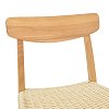 Καρέκλα Eaprine pakoworld φυσικό σχοινί-rubberwood 49x53x77εκ 263-000047
