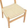 Καρέκλα Eaprine pakoworld φυσικό σχοινί-rubberwood 49x53x77εκ 263-000047