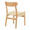 Καρέκλα Eaprine pakoworld φυσικό σχοινί-rubberwood 49x53x77εκ 263-000047