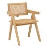Πολυθρόνα Winslow pakoworld φυσικό rubberwood 52x59x79εκ 263-000022