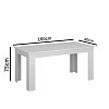 Τραπέζι Ayson Βελανιδιά με σκούρα νερά 160x80x75.1cm TO-AYSONTABLE160