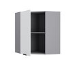 Craft Πάνω Ντουλάπι Γωνιακό Λευκό 60-60x30x72cm WC6072C02