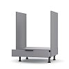 Craft Κάτω Ντουλάπι Φούρνου Γραφίτης 60x48x82cm LG6082C01