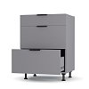 Craft Κάτω Ντουλάπι Συρταριέρα Γραφίτης 60x48x82cm LD1260C01