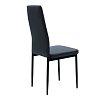 Καρέκλα Parker pakoworld PU ανθρακί-μαύρο πόδι 42x48x98εκ 4τμχ 270-000002