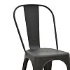 Καρέκλα Utopia pakoworld μαύρο ματ μέταλλο 44x44x85εκ 270-000009