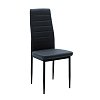 Καρέκλα Parker pakoworld PU ανθρακί-μαύρο πόδι 42x48x98εκ 4τμχ 270-000002