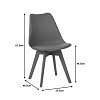 Καρέκλα Gaston I pakoworld PP-PU σε μέντα απόχρωση 48.5x53.5x81.5εκ 271-000039