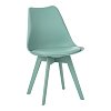 Καρέκλα Gaston I pakoworld PP-PU σε μέντα απόχρωση 48.5x53.5x81.5εκ 271-000039