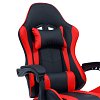 Καρέκλα γραφείου gaming William pakoworld PU μαύρο-κόκκινο 275-000012