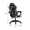Καρέκλα γραφείου gaming William pakoworld PU μαύρο-κόκκινο 275-000012