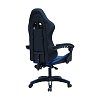 Καρέκλα γραφείου gaming William pakoworld PU μαύρο-μπλε 275-000014