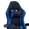 Καρέκλα γραφείου gaming William pakoworld PU μαύρο-μπλε 275-000014