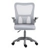 Καρέκλα γραφείου εργασίας Annalise pakoworld mesh γκρι 57x53x100εκ 275-000017