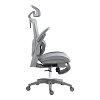 Καρέκλα γραφείου εργασίας Zenyk pakoworld mesh σε grey απόχρωση 63x70x126εκ 275-000018