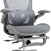 Καρέκλα γραφείου εργασίας Zenyk pakoworld mesh σε grey απόχρωση 63x70x126εκ 275-000018