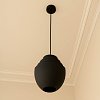 Φωτιστικό οροφής Kelsy Inart E27 μαύρο μέταλλο Φ30x122εκ 287-000012