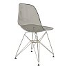 Καρέκλα Adelle pakoworld PP διάφανο γκρι-inox πόδι 46x55x81εκ 292-000015