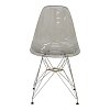 Καρέκλα Adelle pakoworld PP διάφανο γκρι-inox πόδι 46x55x81εκ 292-000015