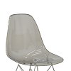 Καρέκλα Adelle pakoworld PP διάφανο γκρι-inox πόδι 46x55x81εκ 292-000015