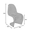 Καρέκλα Xyofa pakoworld PC διάφανο 42x45x85εκ 292-000018