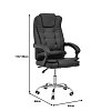 Καρέκλα γραφείου διευθυντή Toronsi pakoworld μαύρο pu 60x68x128εκ 292-000056