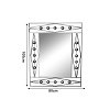 Καθρέπτης Roteron Inart χρυσό μέταλλο 80x2x100εκ 295-000007