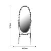 Καθρέπτης Present Inart μαύρο μέταλλο 63.5x50x171εκ 295-000010