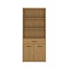 Βιβλιοθήκη Pavi Βελανιδιά 84.3x33.8x197.2cm TO-PAVI2D1S-84