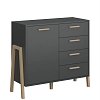 Μπουφές Belle Ανθρακί 102.5x41x91cm TO-BELLEKOM1D4SANTHRACITE
