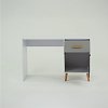 Γραφείο Timmy Λευκό-Γραφίτη-Γκρι 120x53.7x77cm TO-TIMMY1D1S120