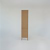 Βιβλιοθήκη Timmy Λευκό-Γραφίτη-Γκρι 46.8x36x199cm TO-TIMMY1D1S