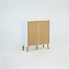 Κομότα Timmy Λευκό-Γραφίτη-Γκρι 84x36x92cm TO-TIMMYCHEST2D1S