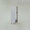 Ντουλάπα Timmy 2D2S Λευκό-Γραφίτη-Γκρι 90x50x199cm TO-TIMMY2D2S