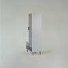 Ντουλάπα Timmy 2D2S Λευκό-Γραφίτη-Γκρι 90x50x199cm TO-TIMMY2D2S