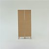 Ντουλάπα Timmy 2D2S Λευκό-Γραφίτη-Γκρι 90x50x199cm TO-TIMMY2D2S