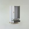 Ντουλάπα Timmy 2D2S Λευκό-Γραφίτη-Γκρι 90x50x199cm TO-TIMMY2D2S