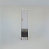 Ραφιέρα Timmy 2D1S Λευκό-Γραφίτη-Γκρι 46.8x36x199cm TO-TIMMY2D1S