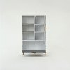 Ραφιέρα Timmy Λευκό-Γραφίτη-Γκρι 90x36x147cm TO-TIMMY1D1K