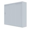 Ντουλάπα Grandio Λευκή 250x60x215cm GR-GRAND-1