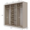 Ντουλάπα Grandio Cashmere 250x60x215cm GR-GRAND-4