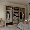 Ντουλάπα Grandio Σονόμα με καθρέφτη 250x60x215cm GR-GRANDMIR