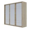 Ντουλάπα Grandio Σονόμα με καθρέφτη 250x60x215cm GR-GRANDMIR