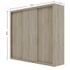 Ντουλάπα Grandio Σονόμα με καθρέφτη 250x60x215cm GR-GRANDMIR