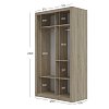 Ντουλάπα Linea Σονόμα 120x60x215cm GR-LINEA