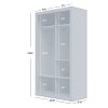 Ντουλάπα Linea Λευκή 120x60x215cm GR-LINEA-1