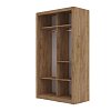 Ντουλάπα Linea Χρυσό Δρυς με καθρέφτη 120x60x215cm GR-LINEAMIR-2