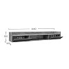 Έπιπλο TV Callisto Σκούρο Δρυς-Γραφίτης 200x40x30cm GR-CALTV-2
