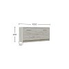 Παπουτσοθήκη Reno Λευκό 100x32x46cm GR-RENOSHOE-1